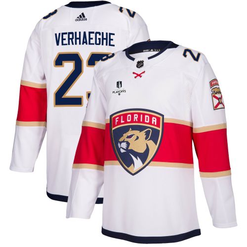 Florida Panthers Carter Verhaeghe 23 Away 2023 Stanley Cup Playoffs Breakaway Men Jersey - White