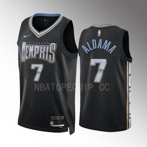 Memphis Grizzlies Santi Aldama 7 2022-23 City Edition Black Jersey Swingman