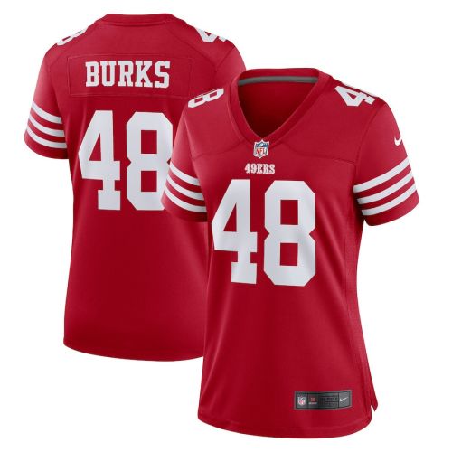 Oren Burks San Francisco 49ers Women's Game Player Jersey - Scarlet