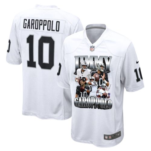 Jimmy Garoppolo 10 Las Vegas Raiders Gold Legend Men Game Jersey - White