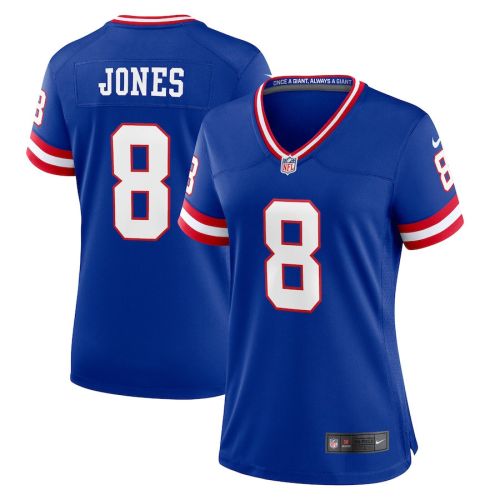 Daniel Jones 8 New York Giants Women Classic Game Jersey - Royal