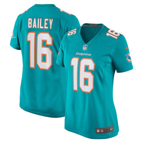 Jake Bailey 16 Miami Dolphins Women Game Jersey - Aqua