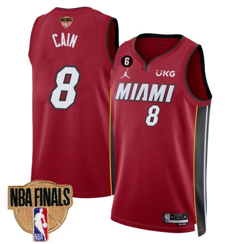 Jamal Cain 8 Miami Heat Final Champions 2023 Swingman Jersey - Red