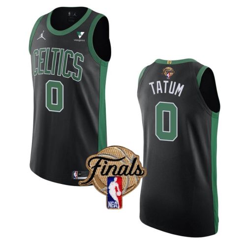 Boston Celtics Celtics Jayson Tatum 0 Final 2022 Men Jersey Statement Black