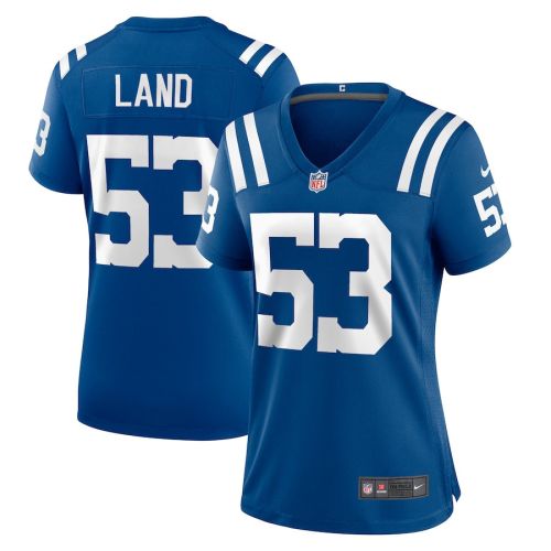 Isaiah Land 53 Indianapolis Colts Women Team Game Jersey - Royal