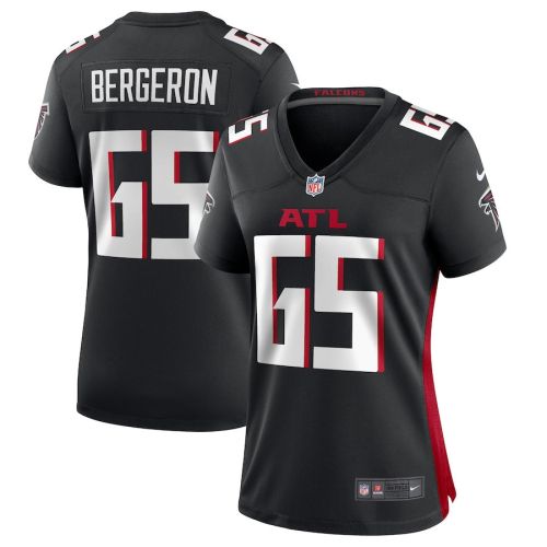 Matthew Bergeron 65 Atlanta Falcons Game Women Jersey - Black