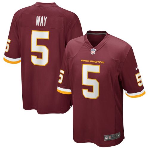 Tress Way 5 Washington Commanders Football Team Men Game Jersey - Burgundy