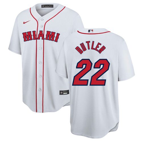 Jimmy Butler 22 Miami Heat x Boston Red Sox Baseball Men Jersey - White