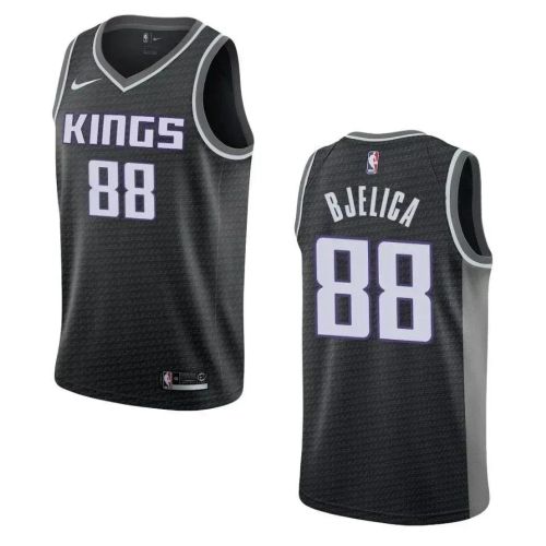 Men's Sacramento Kings 88 Nemanja Bjelica Statement Swingman Jersey - Black