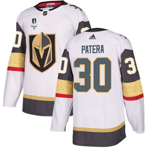 Jiri Patera 30 Vegas Golden Knights Stanley Cup 2023 Final Patch Away Breakaway Men Jersey - White