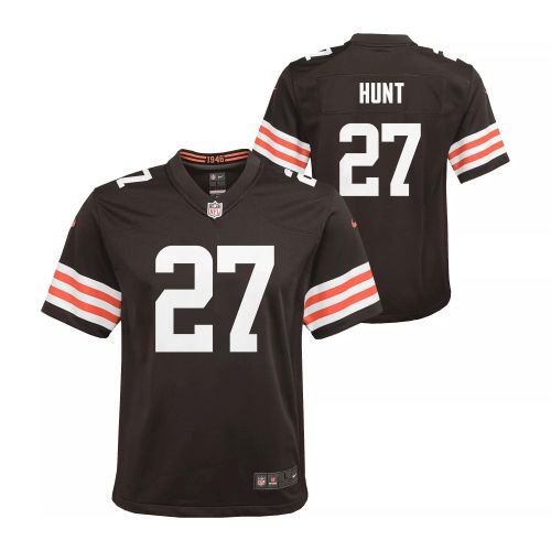 Kareem Hunt 27 Cleveland Browns Game YOUTH Jersey - Brown