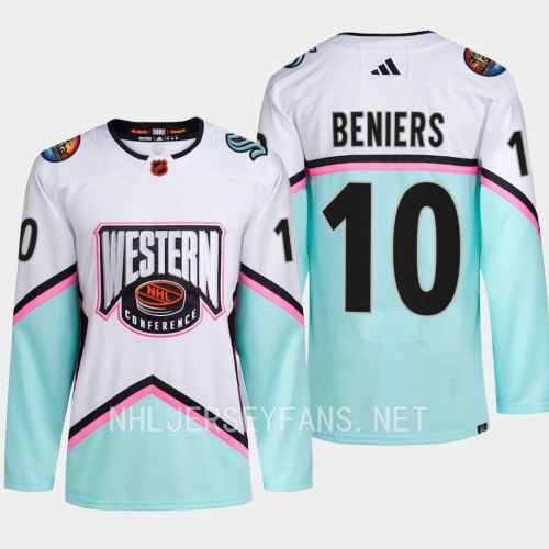 Matty Beniers 10 Kraken 2023 All-Star Western Conference White Jersey