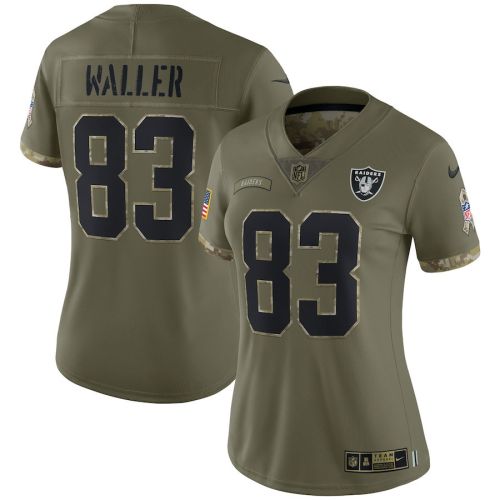 Darren Waller Las Vegas Raiders Women's 2022 Salute To Service Limited Jersey - Olive