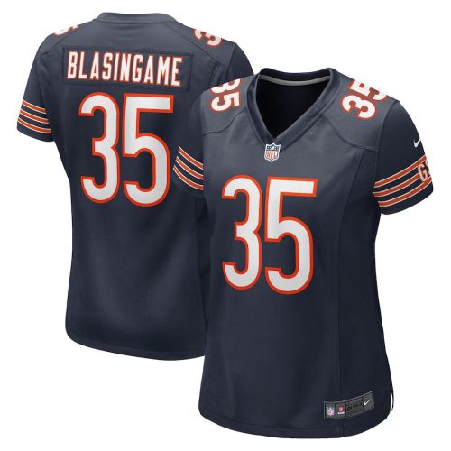 Khari Blasingame 35 New York Giants Women Game Jersey - Navy