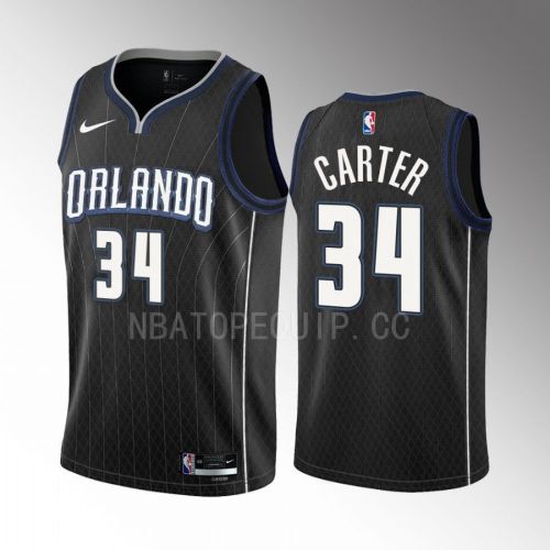 Wendell Carter 34 2022-23 Orlando Magic Black City Edition Men Jersey Swingman