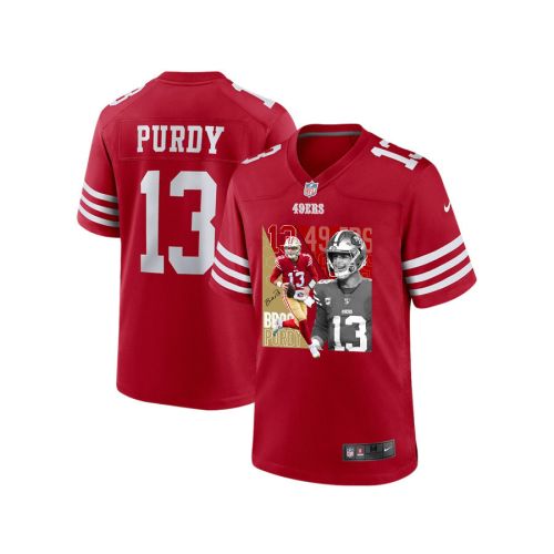 Brock Purdy 13 San Francisco 49ers The Son of Steel Game YOUTH Jersey - Scarlet