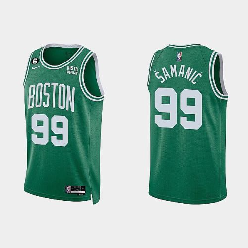 Boston Celtics 99 Luka Samanic 2022-23 Icon Edition Kelly Green Men Jersey