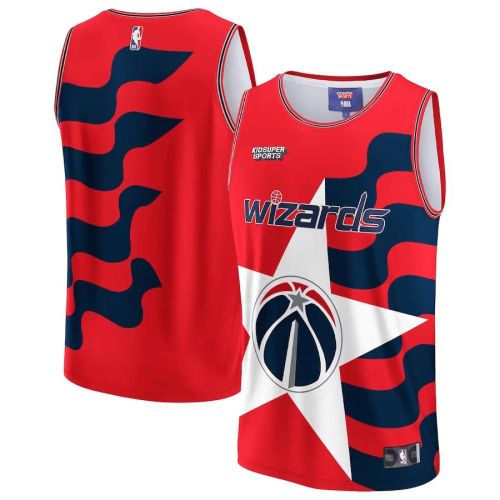 Washington Wizards NBA & KidSuper Studios Unisex Hometown Jersey - Red