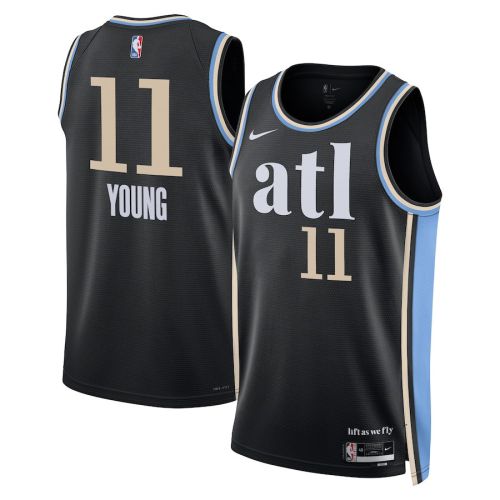 Trae Young 11 Atlanta Hawks 2023/24 City Edition Swingman Jersey - Black