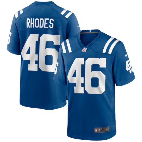 Luke Rhodes 46 Indianapolis Colts Men Game Jersey - Royal