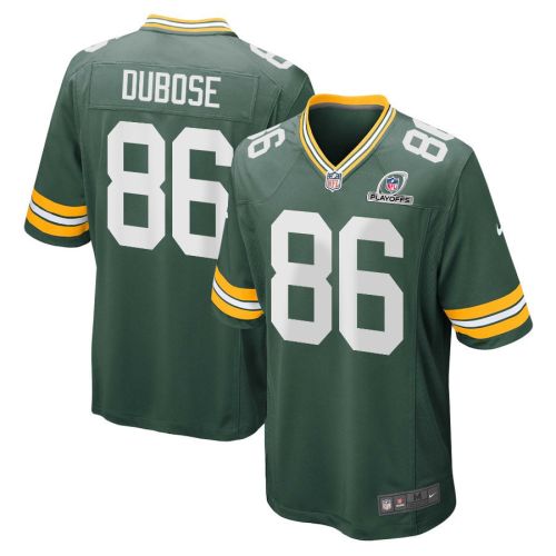 Grant DuBose 86 Green Bay Packers 2023 Playoffs Patch Game Men Jersey - Green