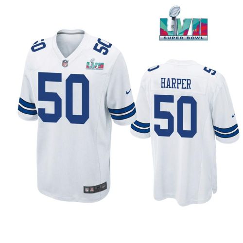 Devin Harper 50 Dallas Cowboys Super Bowl LVII Super Bowl LVII White Men Game Jersey