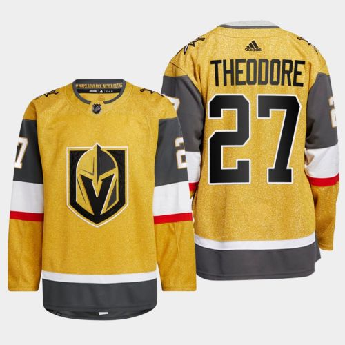 Shea Theodore 27 Vegas Golden Knights Gold Jersey 2023 Home