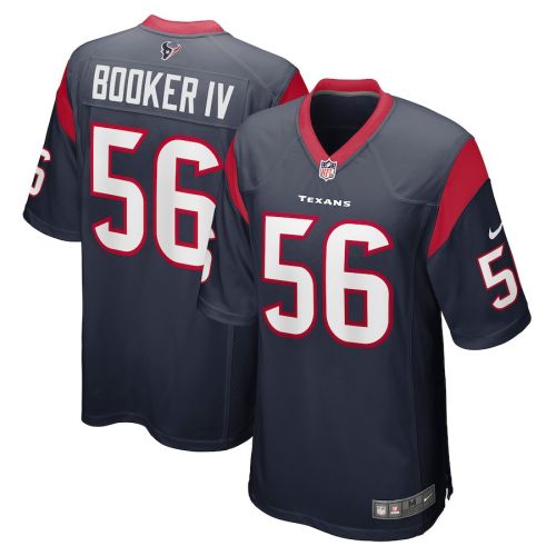 Thomas Booker IV Houston Texans Game Player Jersey - Navy