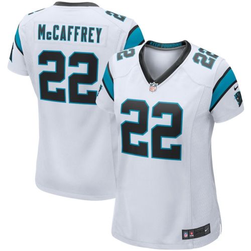 Christian McCaffrey 22 Carolina Panthers Women's Game Jersey - White