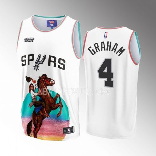 Devonte' Graham 4 San Antonio Spurs NBA & KidSuper Studios Unisex Hometown Jersey