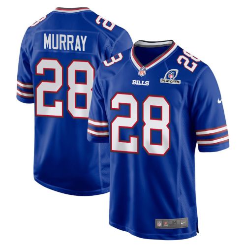 Latavius Murray 28 Buffalo Bills 2023 Playoffs Patch Game Men Jersey - Royal