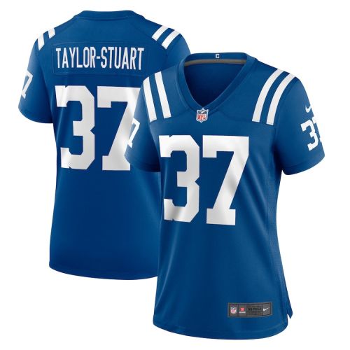 Isaac Taylor-Stuart 37 Indianapolis Colts Women Team Game Jersey - Royal