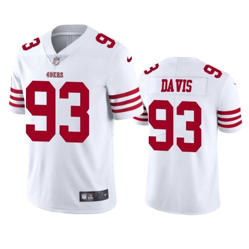 San Francisco 49ers Kalia Davis 93 White Vapor Limited Jersey