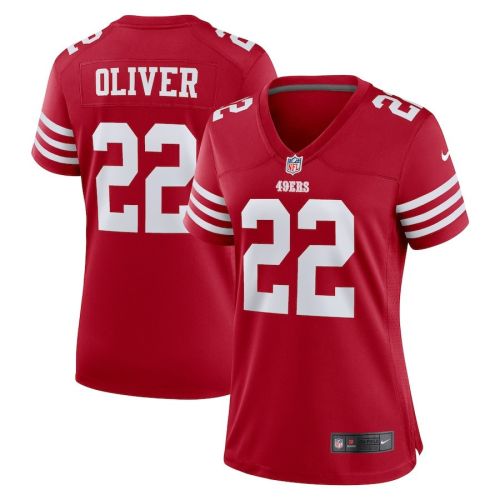 Isaiah Oliver San Francisco 49ers Women's Player Game Jersey - Scarlet