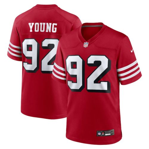 Chase Young 92 San Francisco 49ers Alternate Game Men Jersey - Scarlet