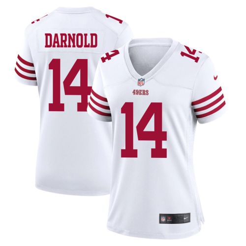 Sam Darnold 14 San Francisco 49ers Women Game Jersey - White