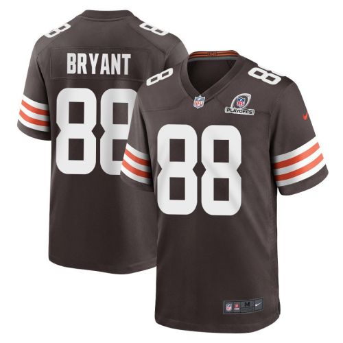 Harrison Bryant 88 Cleveland Browns 2023 Playoffs Patch Game Men Jersey - Brown