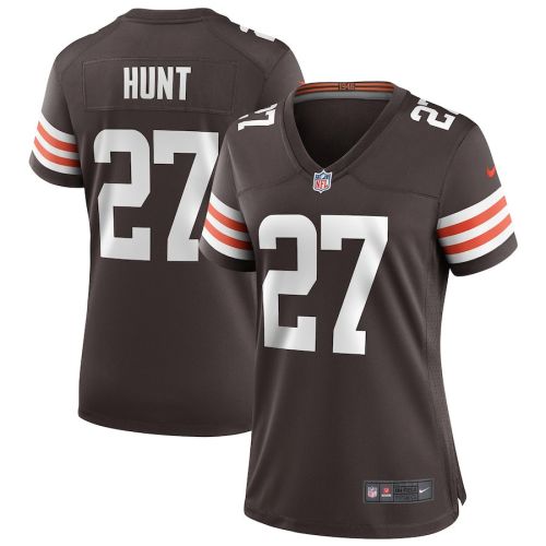 Kareem Hunt 27 Cleveland Browns Game Women Jersey - Brown