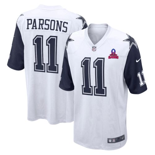 Micah Parsons 11 Dallas Cowboys 2024 Pro Bowl Patch Alternate Game Men Jersey - White