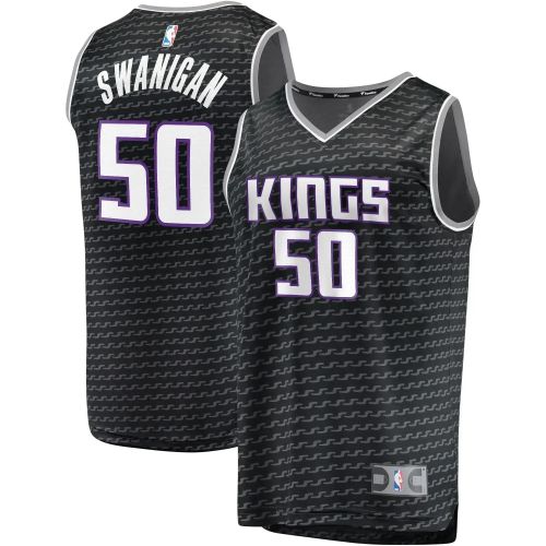 Caleb Swanigan Sacramento Kings Fast Break Player Jersey - Statement Edition - Black