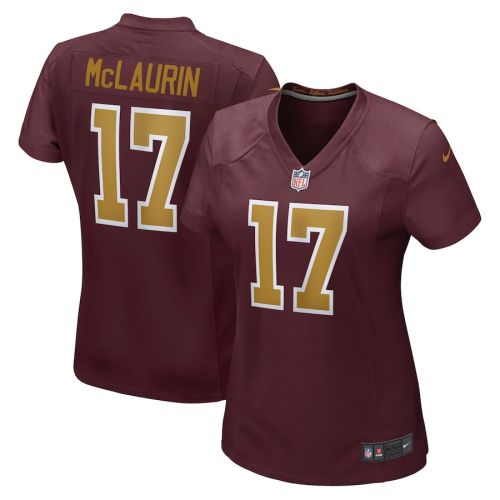 Terry McLaurin 17 Washington Commanders Football Team Game Alternate Women Jersey - Burgundy