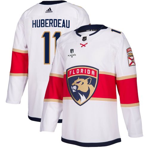 Florida Panthers Jonathan Huberdeau 11 Away 2023 Stanley Cup Playoffs Breakaway Men Jersey - White