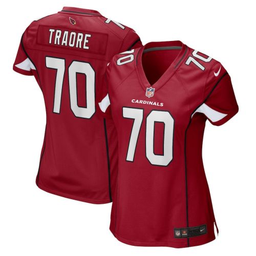 Badara Traore Arizona Cardinals Women's Game Player Jersey - Cardinal