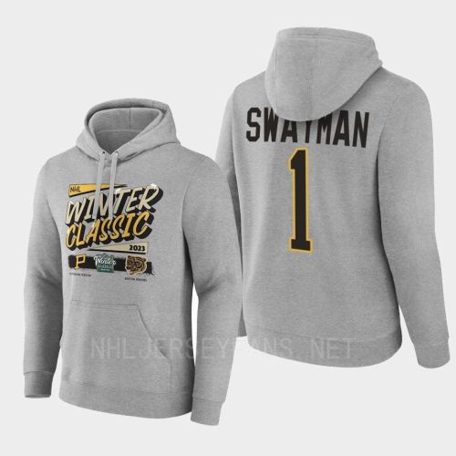 Jeremy Swayman 1 Boston Bruins 2022-23 Winter Hoodie Pullover