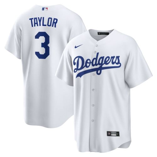 Chris Taylor 3 Los Angeles Dodgers Men Jersey - White