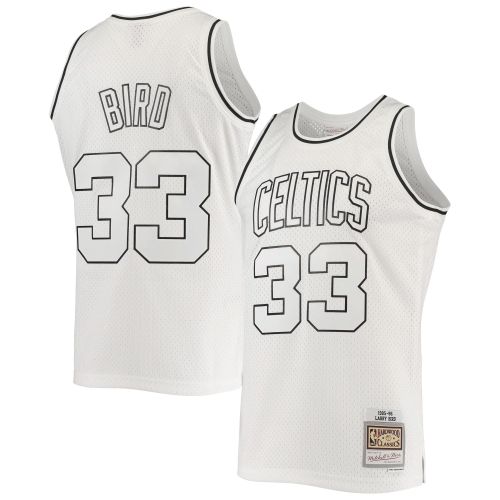 Larry Bird Boston Celtics Mitchell & Ness White Out Swingman Jersey Jersey