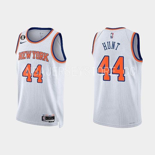 New York Knicks Feron Hunt 44 2022-23 Association Edition White Men Jersey Swingman