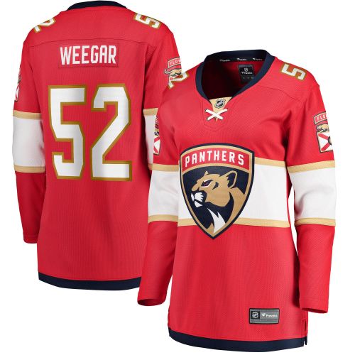 Women's MacKenzie Weegar Red Florida Panthers Home Breakaway Player Jersey Jersey