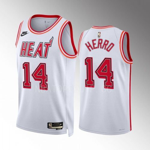 Miami Heat Tyler Herro 14 2022-23 Classic Edition White Men Jersey Swingman