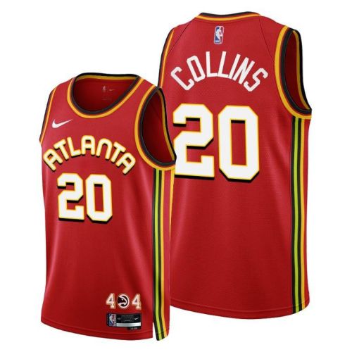 John Collins 20 Atlanta Hawks 2022-23 Icon Edition Red Jersey - Men Jersey